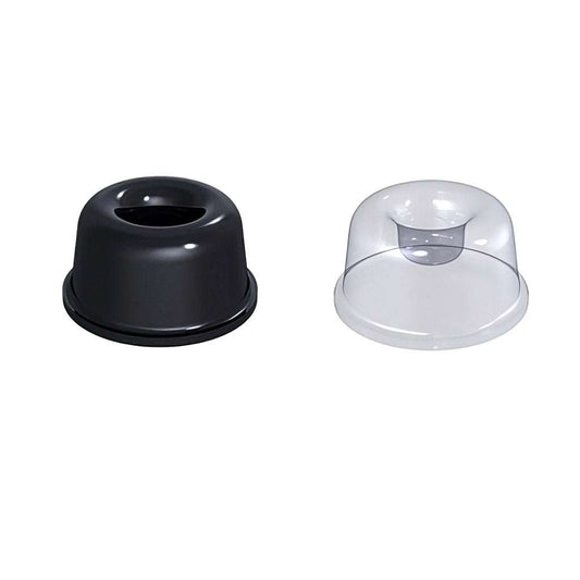 Self adhesive circular recessed buffer feet with polyurethane and adhesive backing for door silencers and feet applications