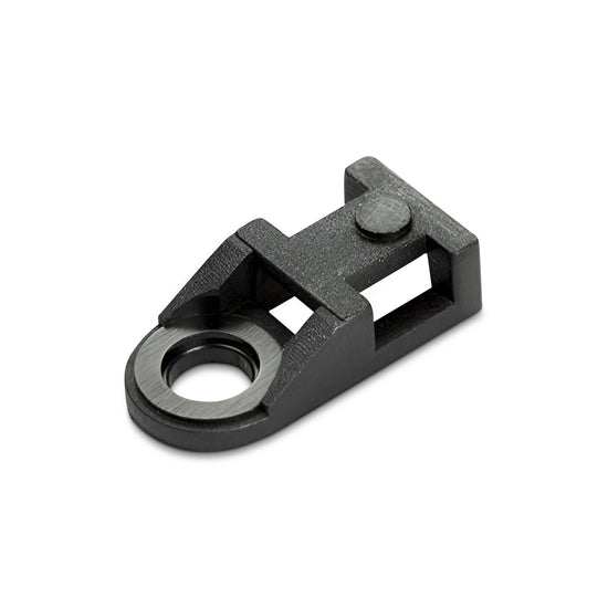 Durable UL-approved Nylon 66 cable tie eyelets for secure heavy-duty cable management and mounting in tight spaces