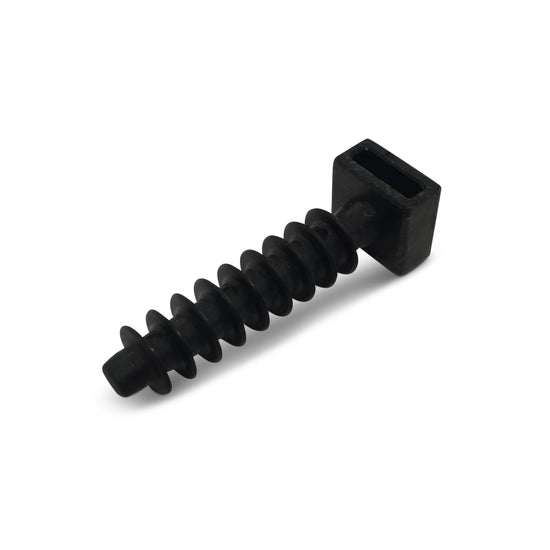Masonry mount screws for drill-free cable fixing on brick, block, and concrete surfaces