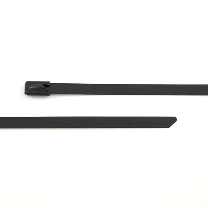 Polyester coated stainless steel cable ties grade 316 with PVC polyester coating for heavy-duty corrosion and UV resistance