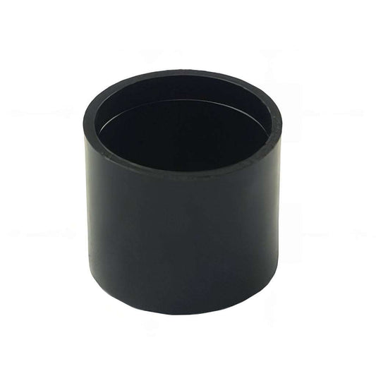 Imperial round black plastic outside fitting ferrule made of LDPE for tube closures and light duty feet