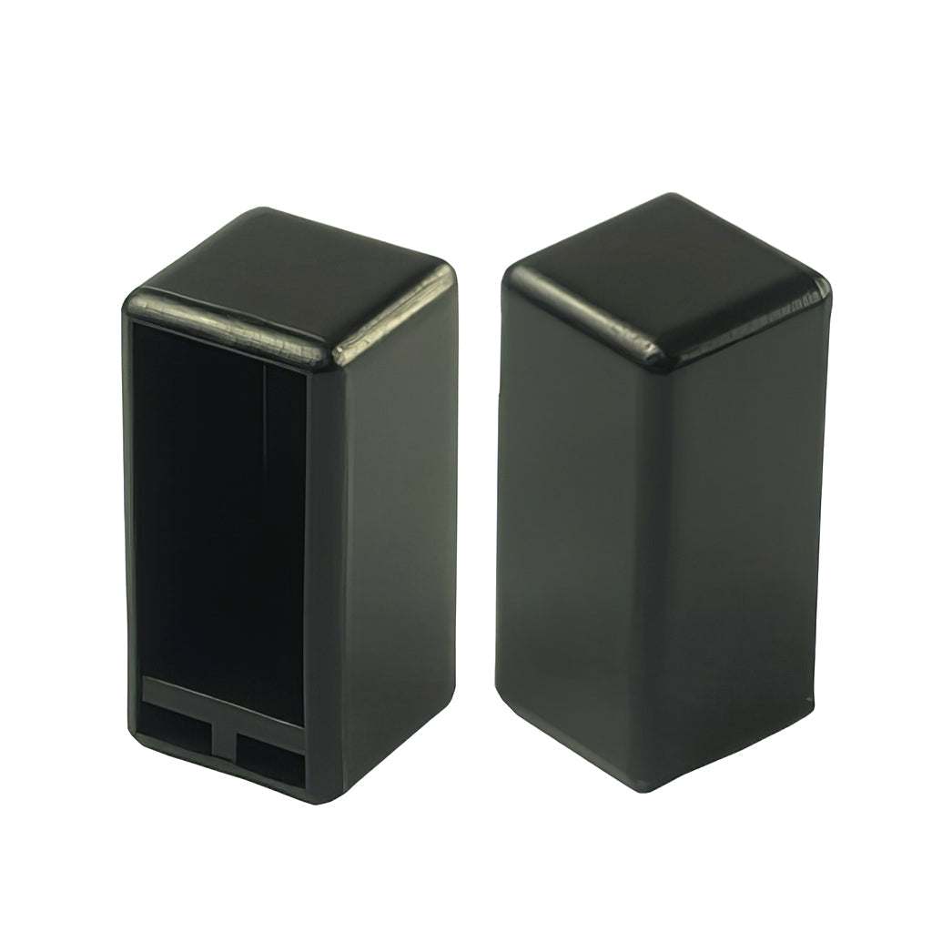 Plastic rectangular external fitting stand off feet for display stands and swing signs