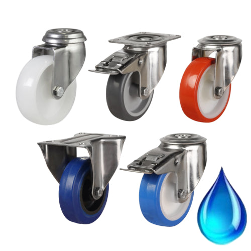 Medium Duty - Stainless Steel Castors