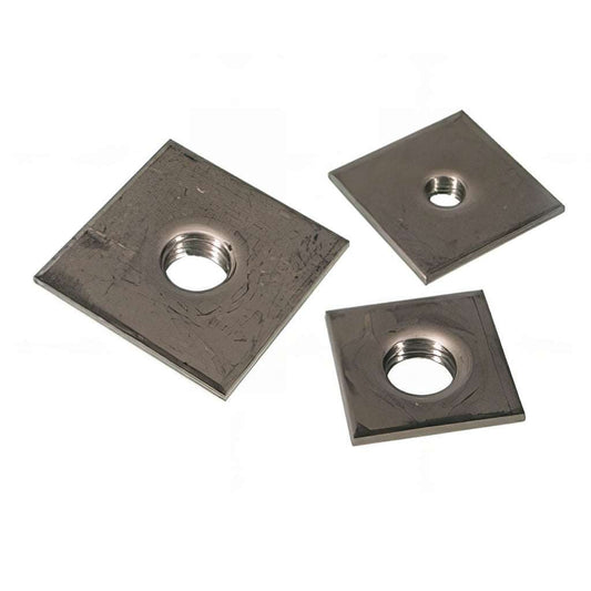 304 stainless steel threaded weldable square plate for structural joining and heavy-duty fixing