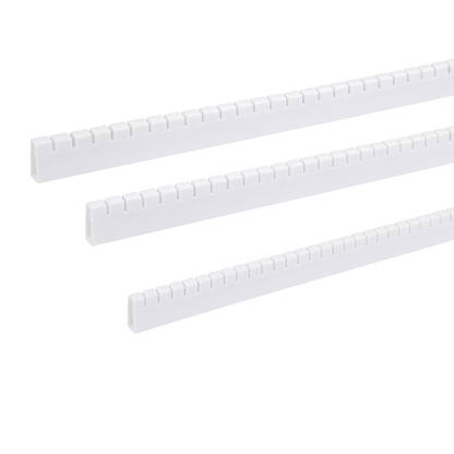 10m white polythene grommet strips for protective panel edging and cable routing
