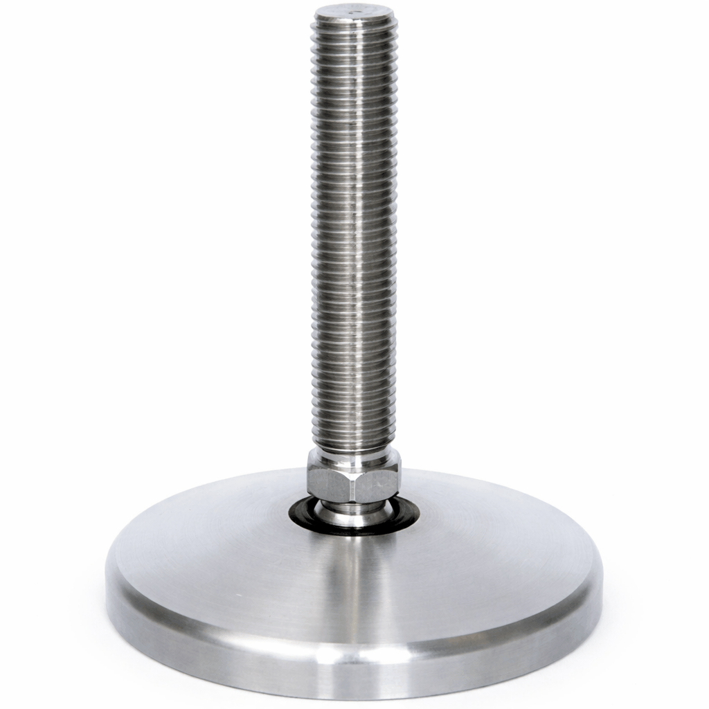 Heavy duty stainless steel tilting levelling feet with corrosion resistance and precision adjustment for industrial use