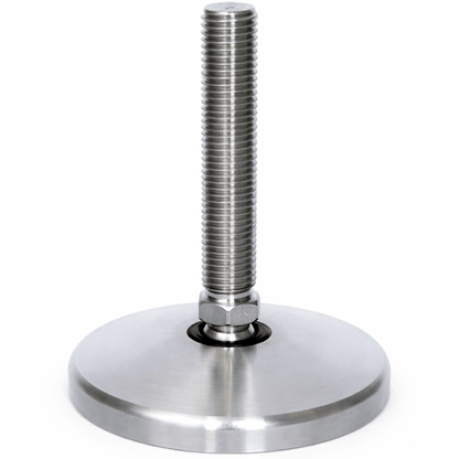 Heavy duty stainless steel tilting levelling feet with corrosion resistance and precision adjustment for industrial use