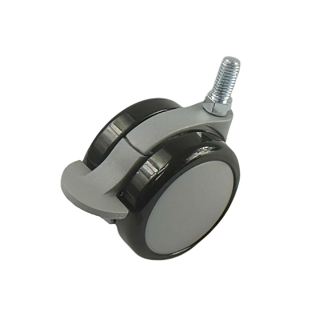 Superior twin wheel braked furniture castors for smooth movement and secure stopping on indoor floors