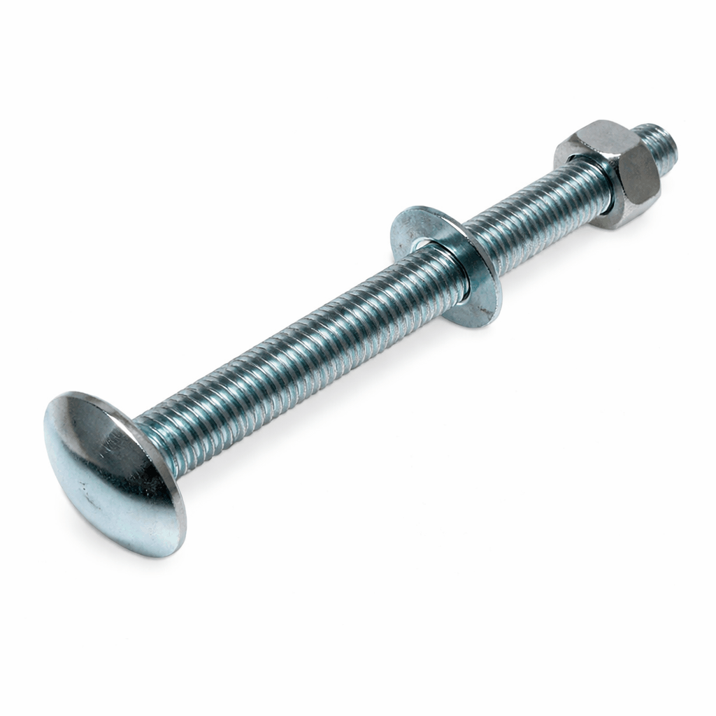 Cup square hex coach bolt and nut zinc plated high tensile grade 8.8 fastener