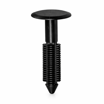 Black Nylon 66 fir tree clips FTC-BHF for panel joining, 7.14mm hole, 18.7-50.8mm length, RoHS compliant pack of 1000