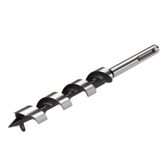 SDS shank auger drill bits for high-performance wood drilling with deep spiral design and durable steel construction
