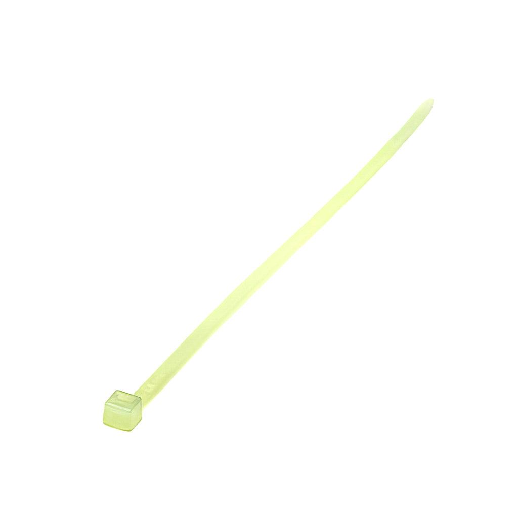 Heat stabilised nylon 6,6 cable ties in natural green tint, high tensile strength, UL94-V2 rated, RoHS compliant