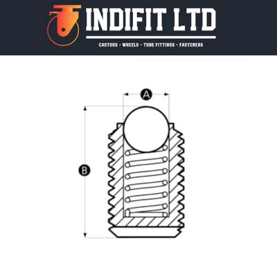Threaded ball and spring plunger for securing and locking workpieces in machinery and medical devices