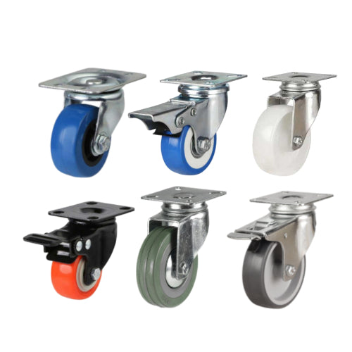 Light Duty - Plate Fitting Castors