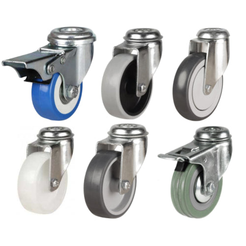 Light Duty - Single Bolt Hole Fitting Castors
