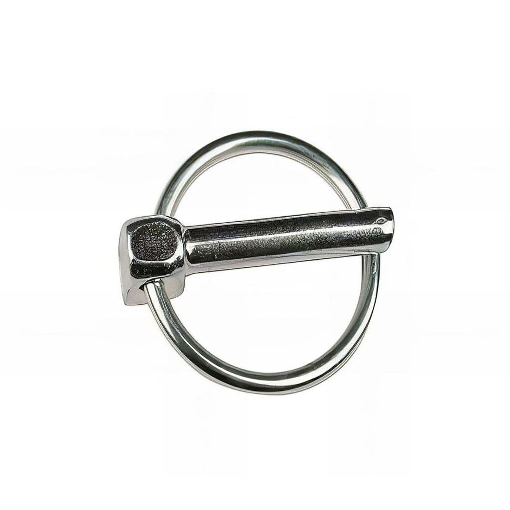 Hand pull ring linch pin with simple finger ring pull release mechanism