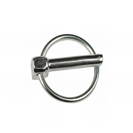Hand pull ring linch pin with simple finger ring pull release mechanism