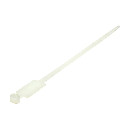 Nylon 6,6 natural marker cable ties packed in 100s for securing and identifying cables