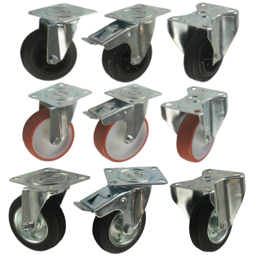 Medium Duty - Plate Fitting Castors