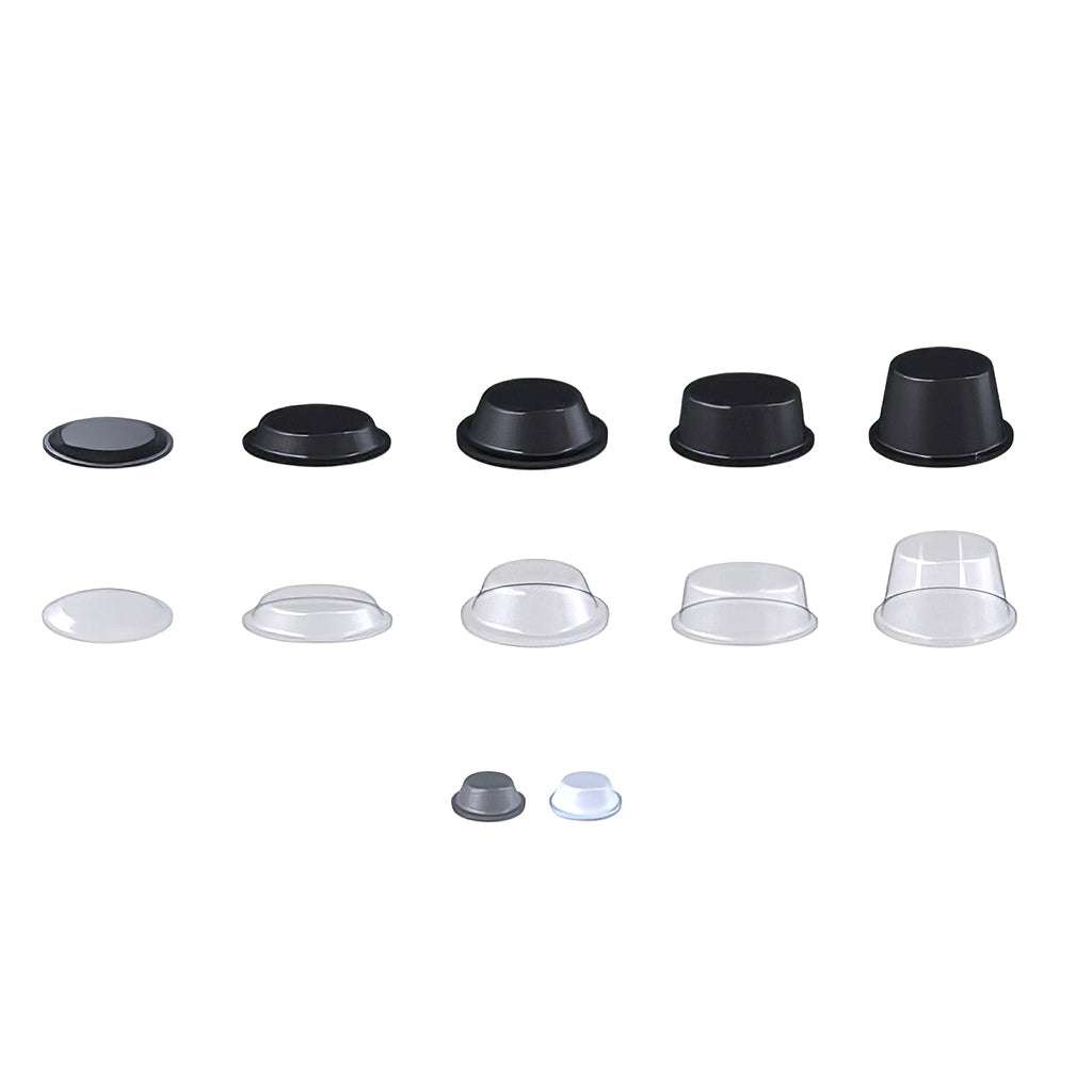 High quality self adhesive buffer feet with polyurethane cylindrical design and instant fixing adhesive backing