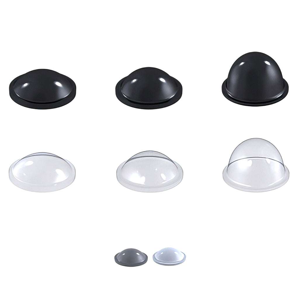 Self adhesive buffer feet domed polyurethane with adhesive backing for door silencers and protective feet