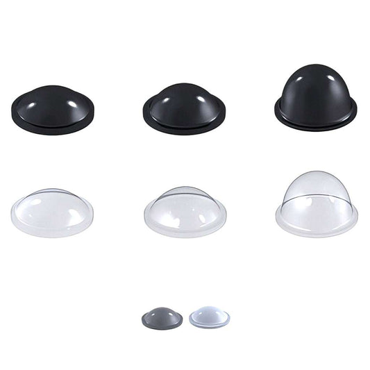 Self adhesive buffer feet domed polyurethane with adhesive backing for door silencers and protective feet