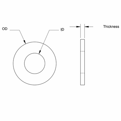 Standard Nylon Flat Washers