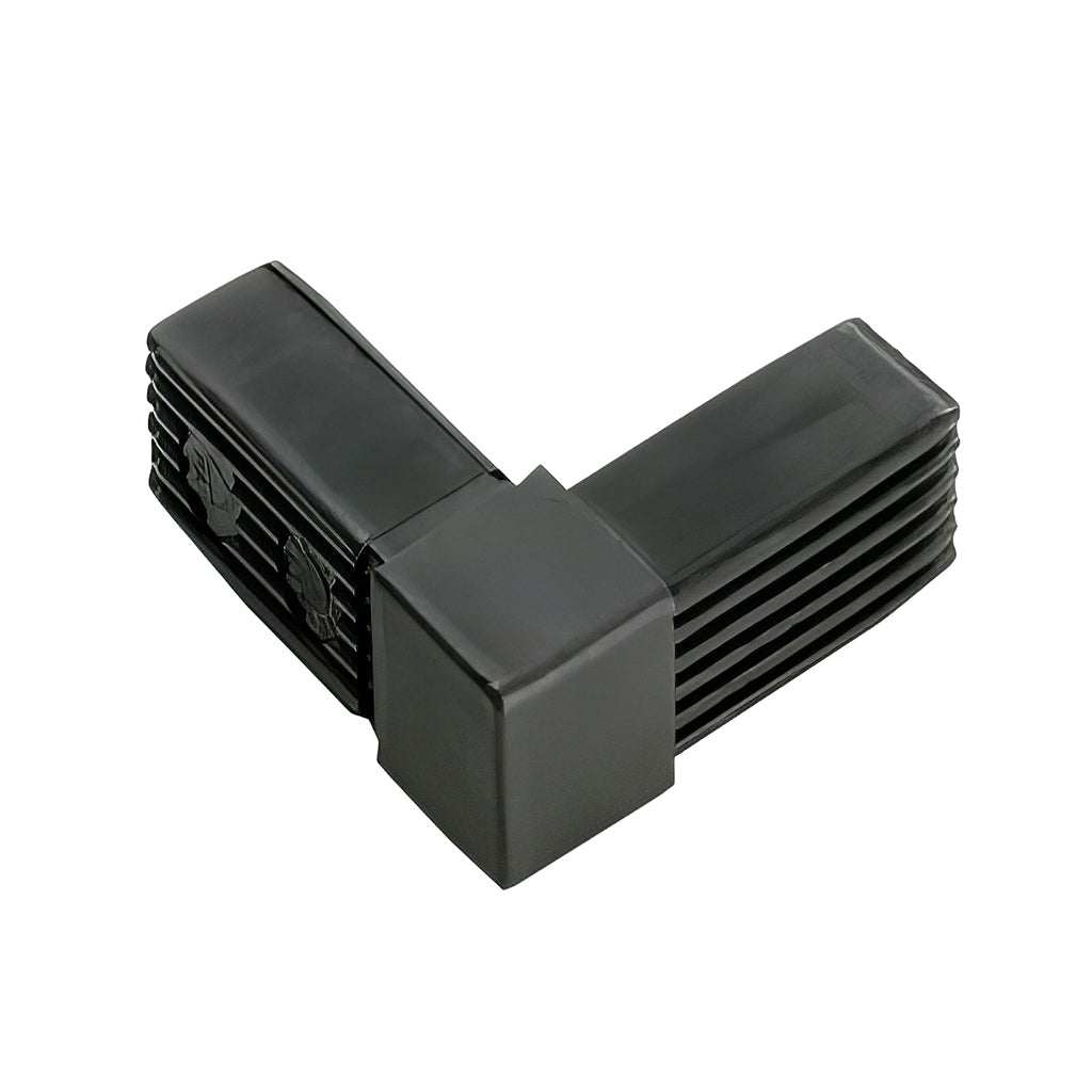 Plastic square 2-way corner tube connectors for 90-degree square tube joints