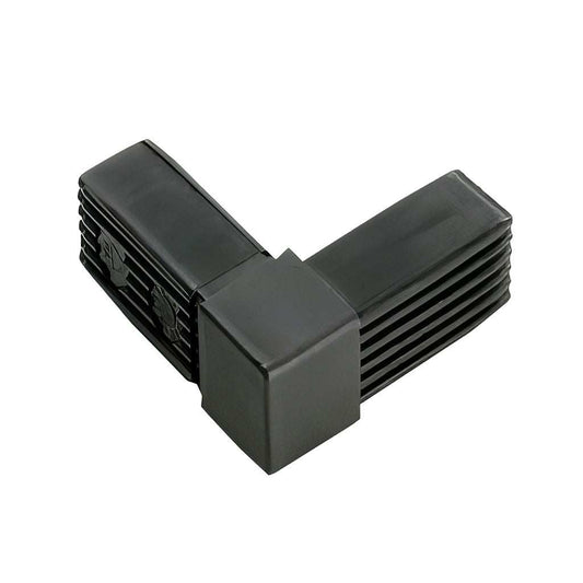 Plastic square 2-way corner tube connectors for 90-degree square tube joints