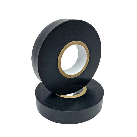 Black PVC non adhesive tape roll for wiring and harness protection, flame retardant and durable